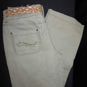 NWOT Faded Glory Pants with Belt – Olive